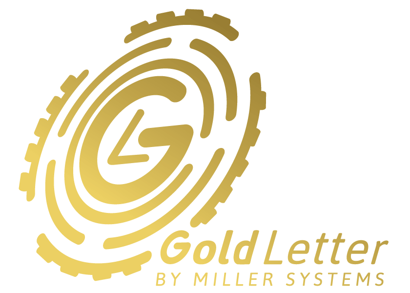gold letters logo